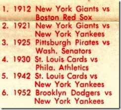 World Series teams