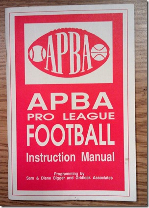 APBA Football for DOS