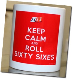 Keep Calm and roll 66s mug