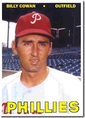 Phillies Billy Cowan 67T