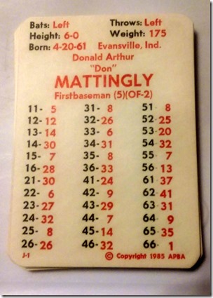 Don mattingly 84