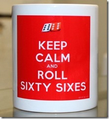 Keep Calm and roll 66s mug